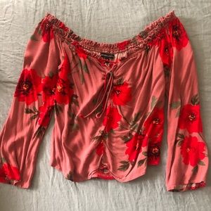 Kendall & Kylie Floral Crop Top